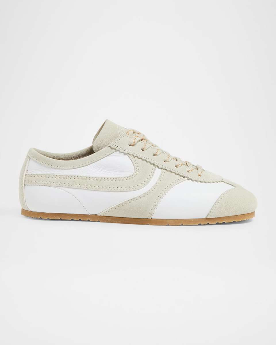 Dustin Mixed Leather Retro Sneakers